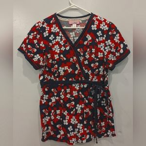 Koi Scrub Top